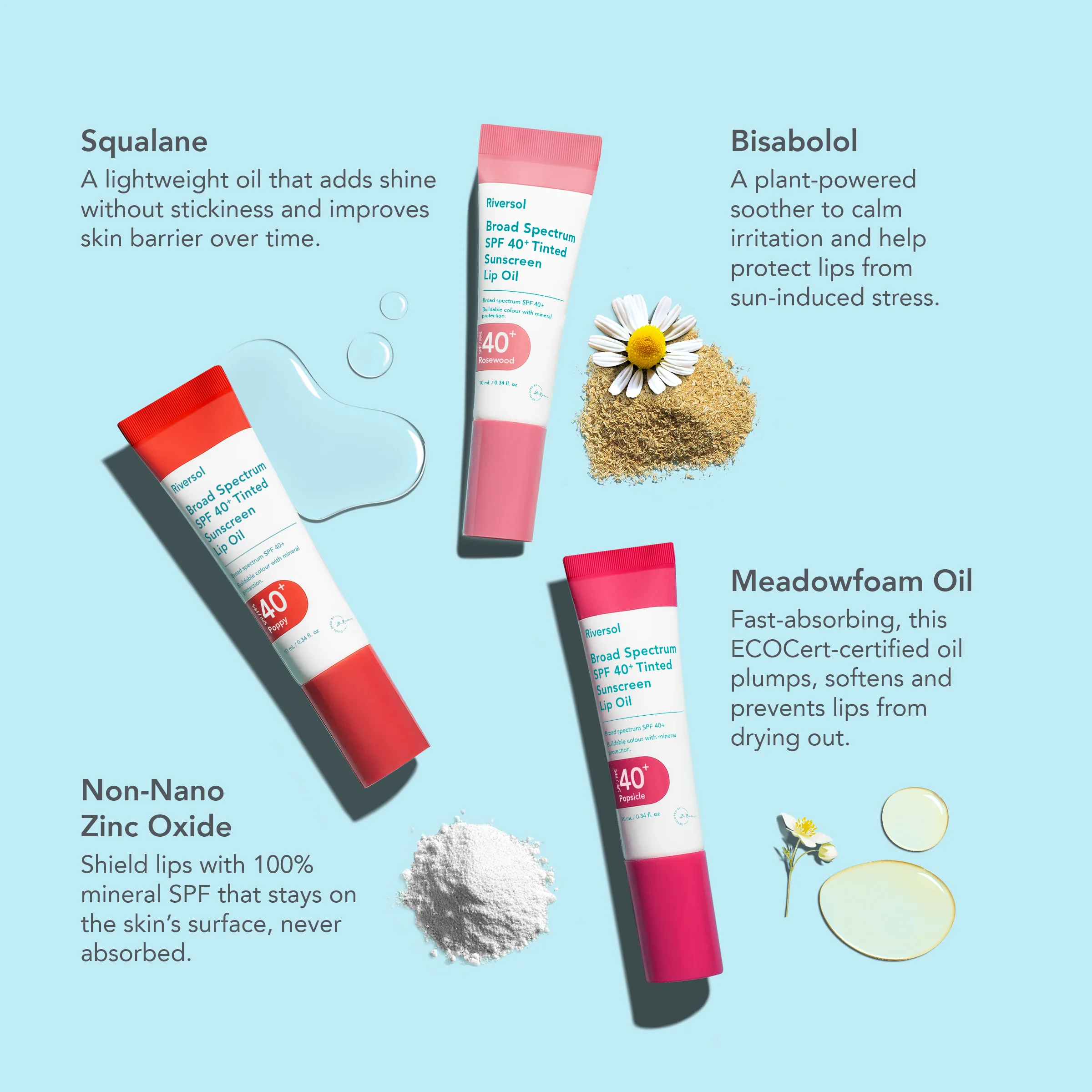 Broad Spectrum SPF 40+ Tinted Sunscreen Lip Oil - Image 13